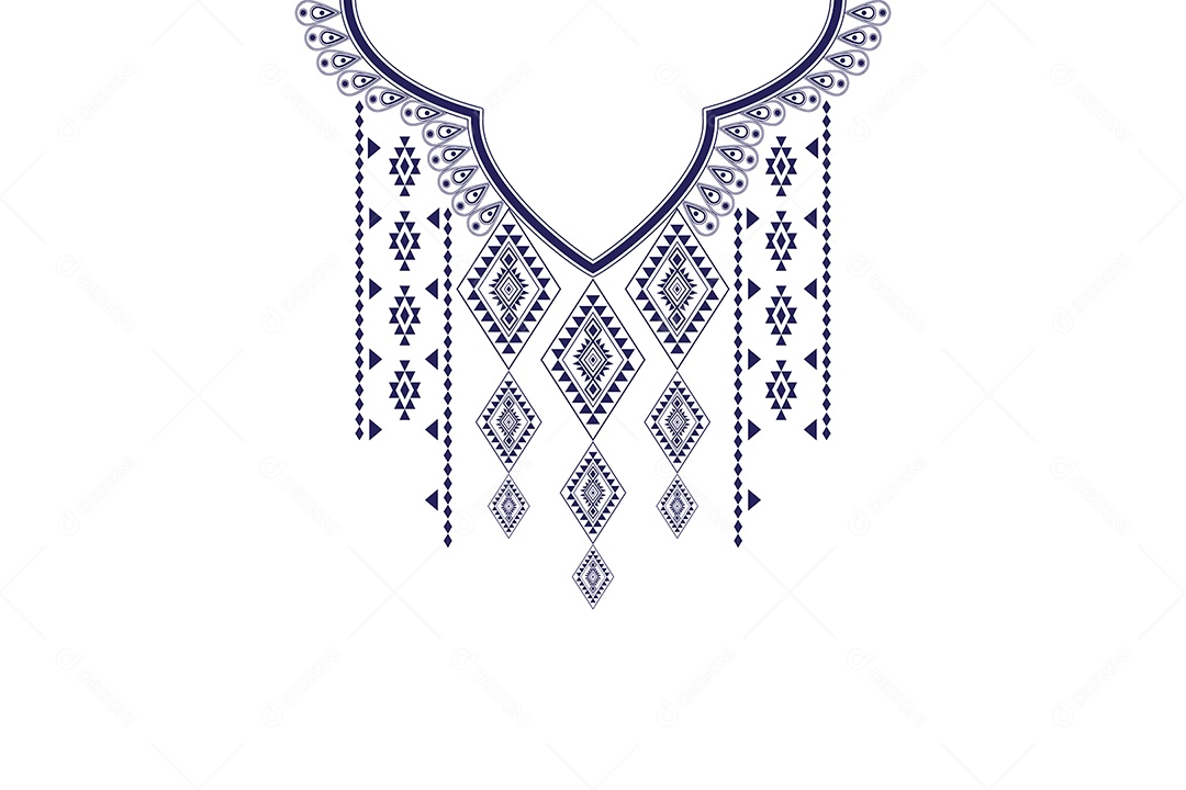 Colar Étnico Ilustração Vetor EPS