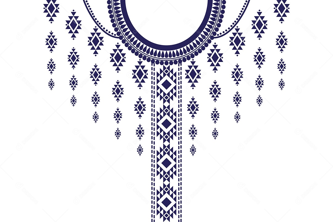 Colar Étnico Ilustração Vetor EPS