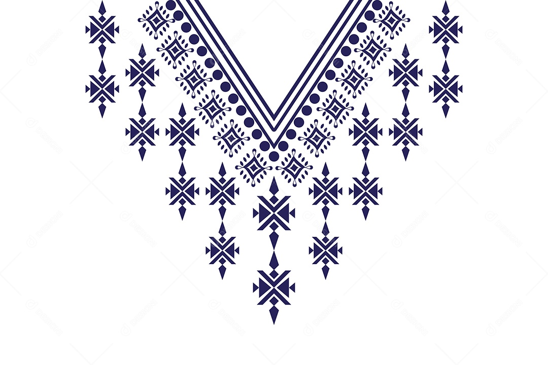 Colar Étnico Ilustração Vetor EPS