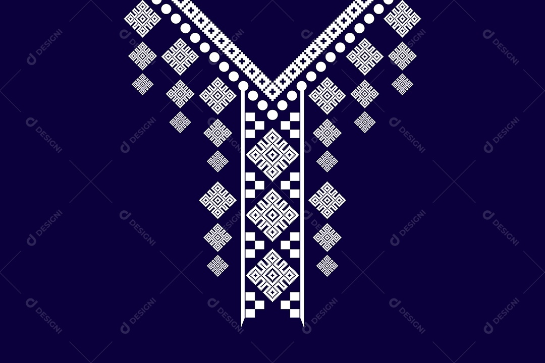 Colar Étnico Ilustração Vetor EPS