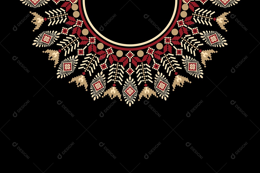 Colar Étnico Ilustração Vetor EPS