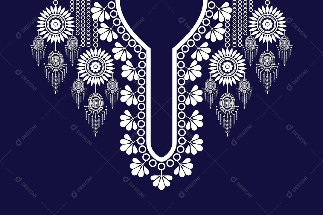 Colar Étnico Ilustração Vetor EPS