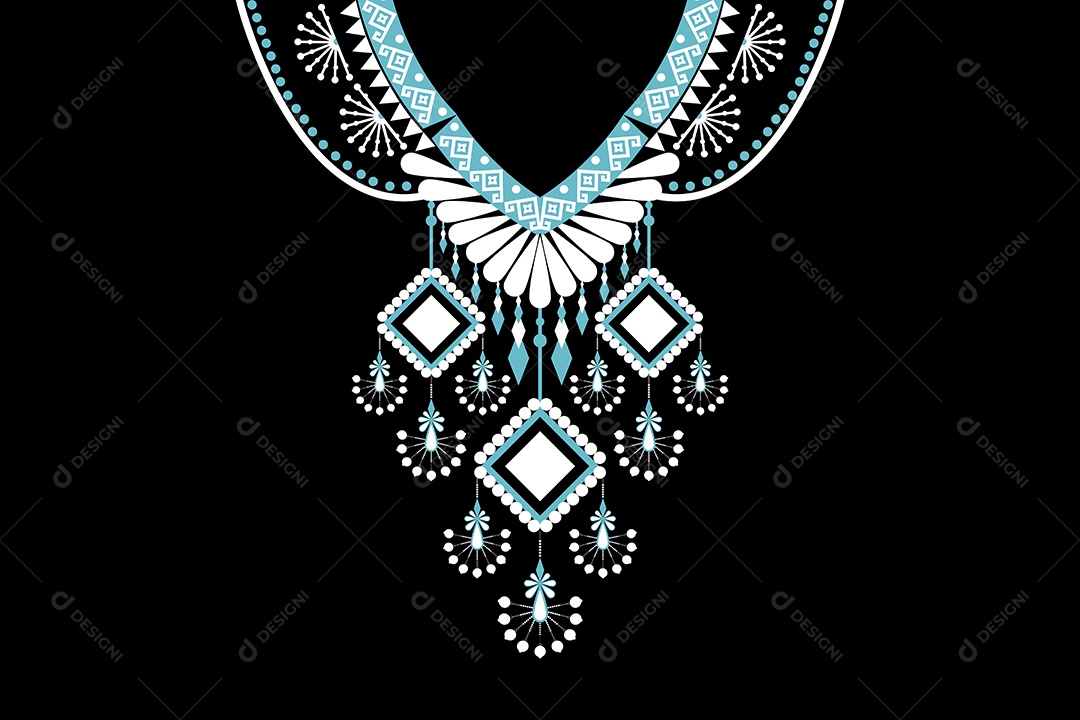 Colar Étnico Ilustração Vetor EPS