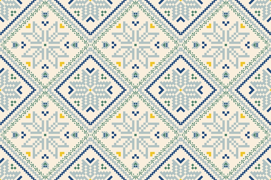 Padrão Floral Ilustração Vetor EPS