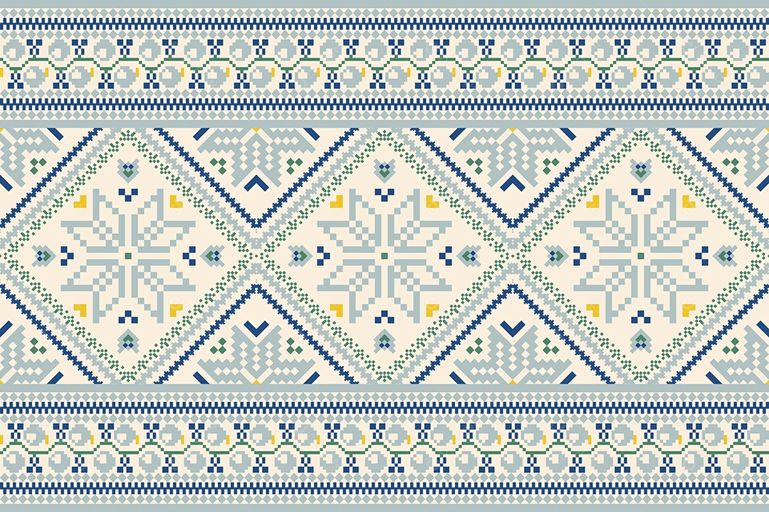 Padrão Floral Ilustração Vetor EPS