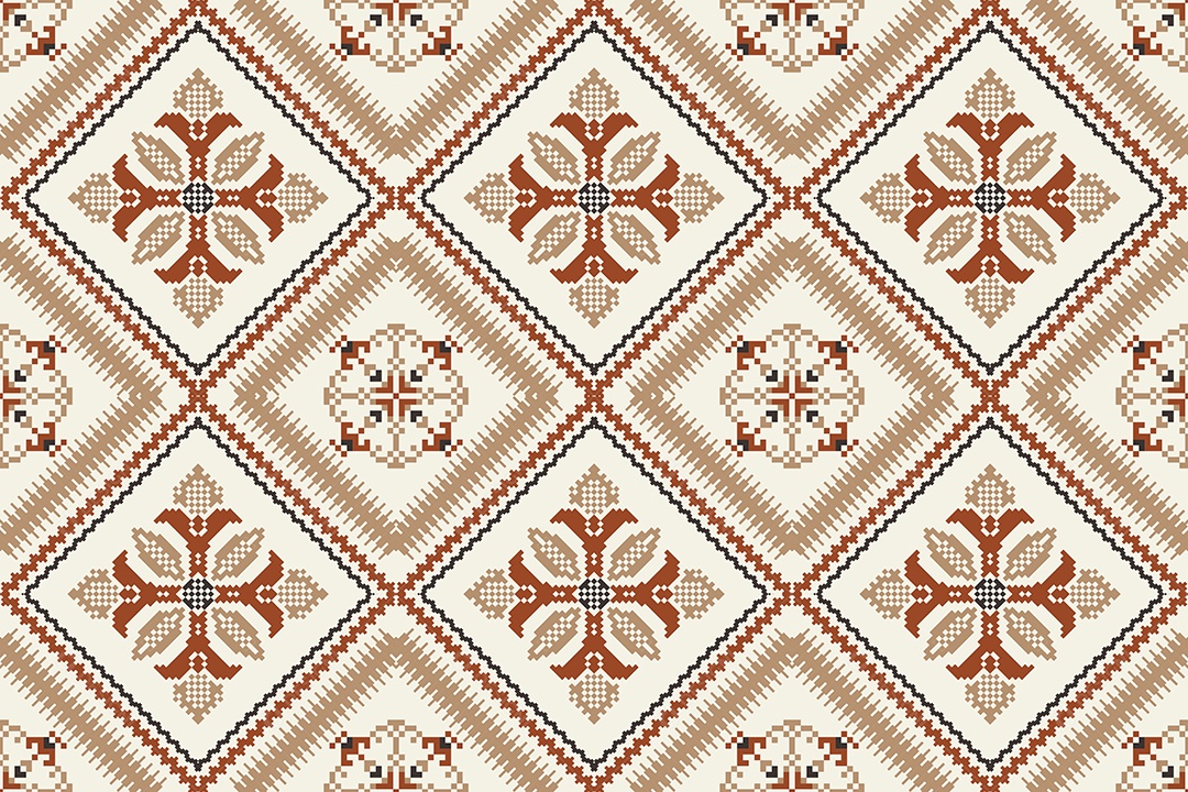 Padrão Floral Ilustração Vetor EPS