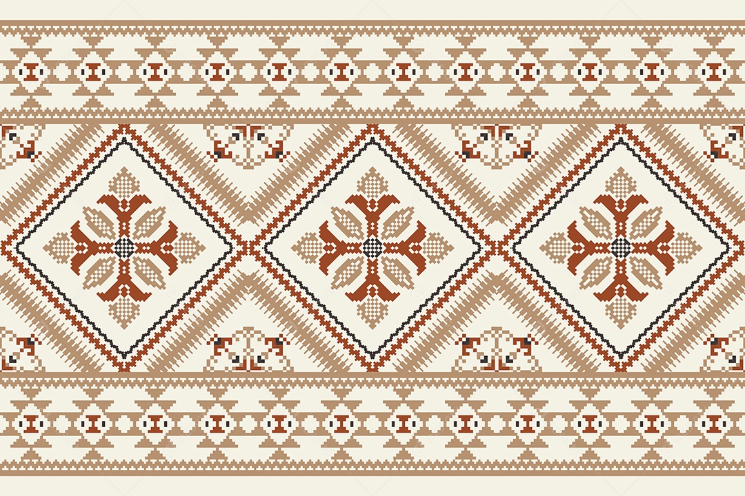 Padrão Floral Ilustração Vetor EPS