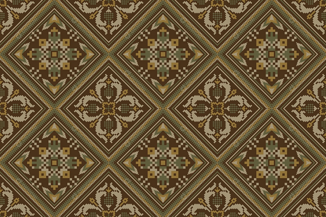 Padrão Floral Ilustração Vetor EPS