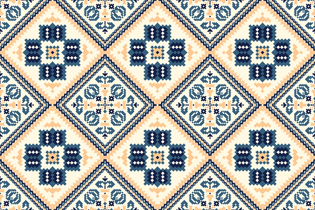 Padrão Floral Ilustração Vetor EPS