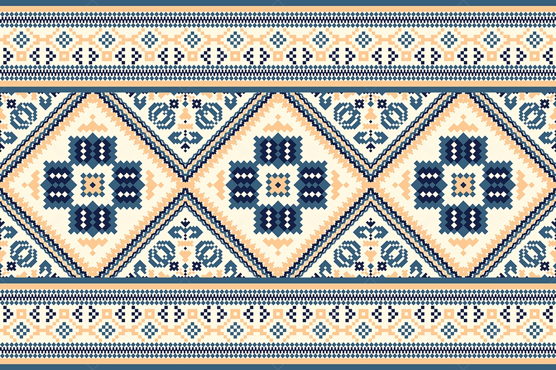 Padrão Floral Ilustração Vetor EPS