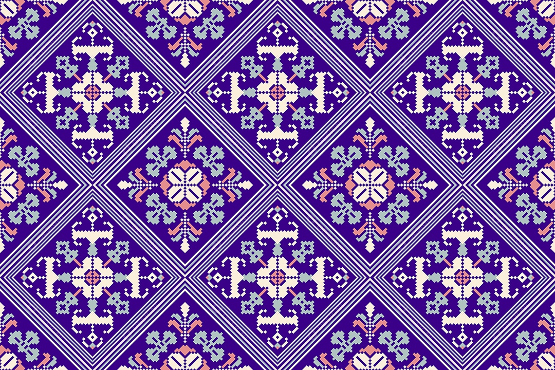 Padrão Floral Ilustração Vetor EPS