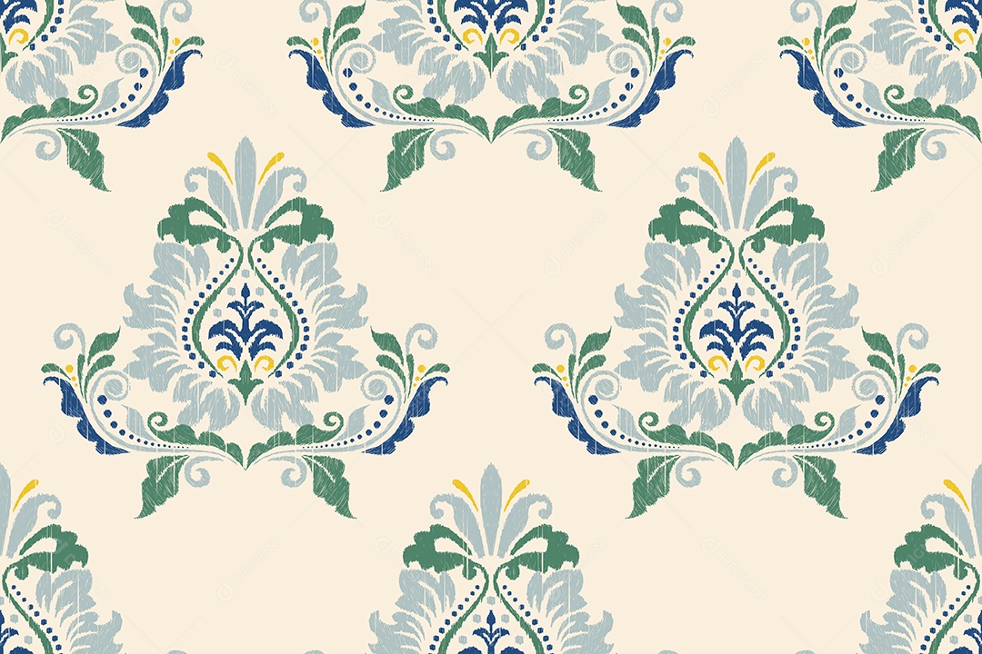 Padrão Floral Ilustração Vetor EPS