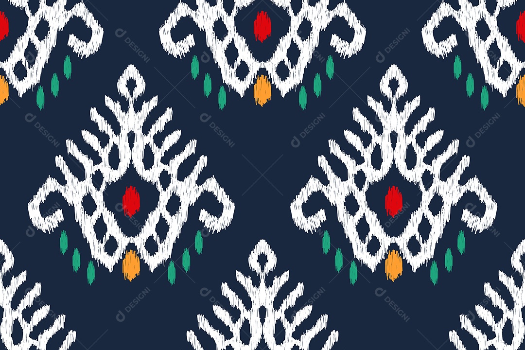 Padrão Floral Ilustração Vetor EPS