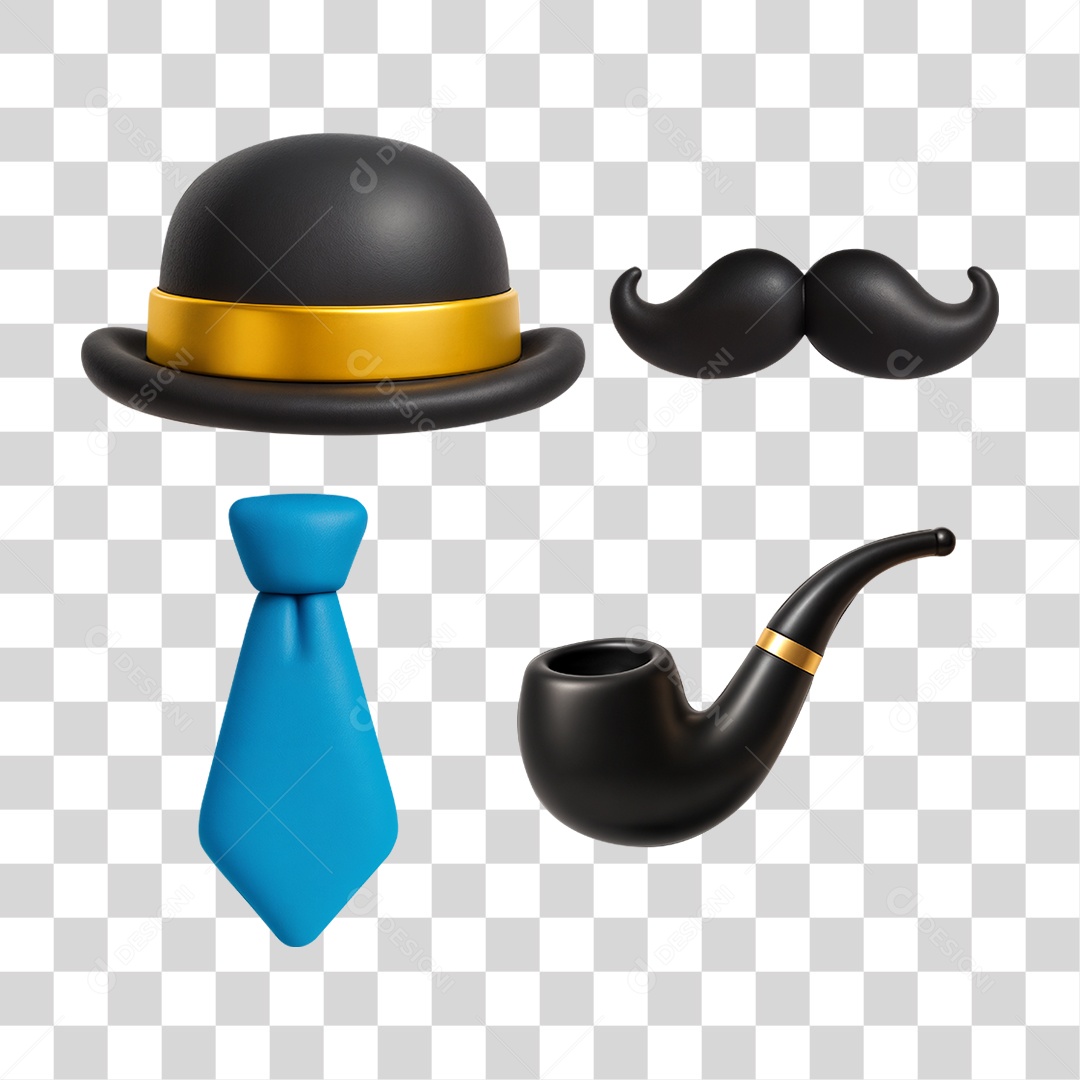 Ícones de Dia dos Pais PNG Transparente