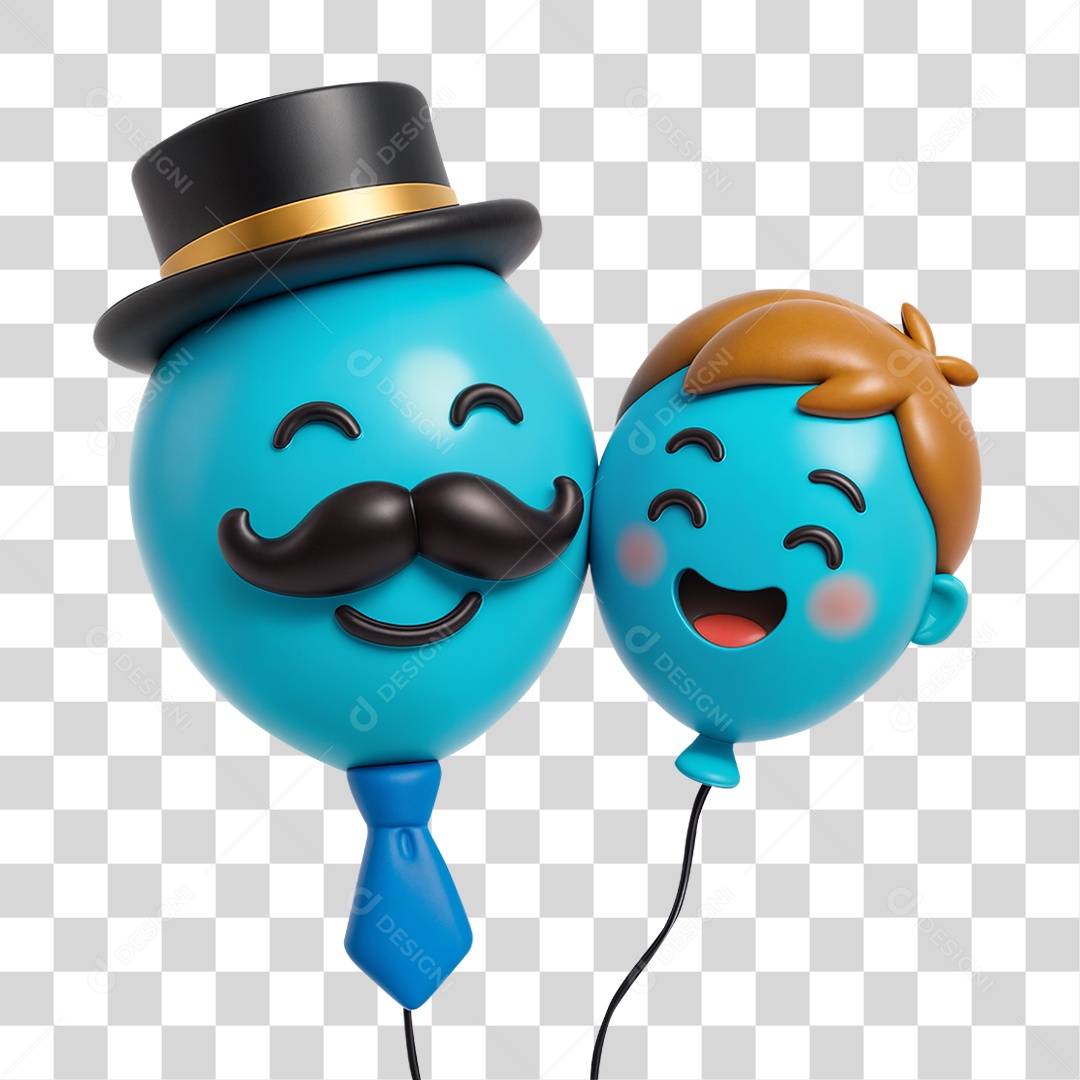 Balão de Dia dos Pais PNG Transparente
