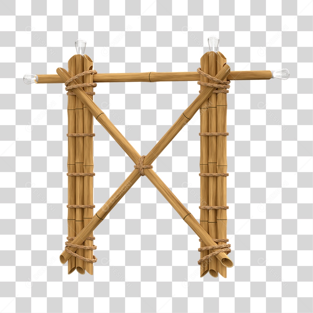 Transparent PNG Strings Bamboo Panel Element