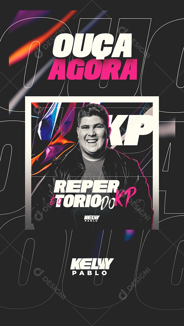 Story Flyer Ouça Agora Social Media PSD Editável