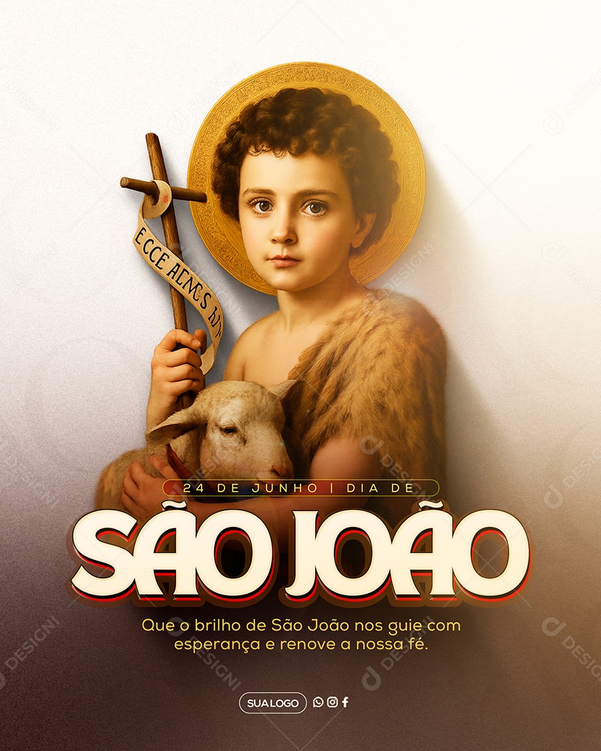 Dia de São João 24 de Junho Social Media PSD Editável