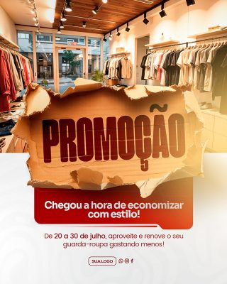 Promoção de Loja Social Media PSD Editável