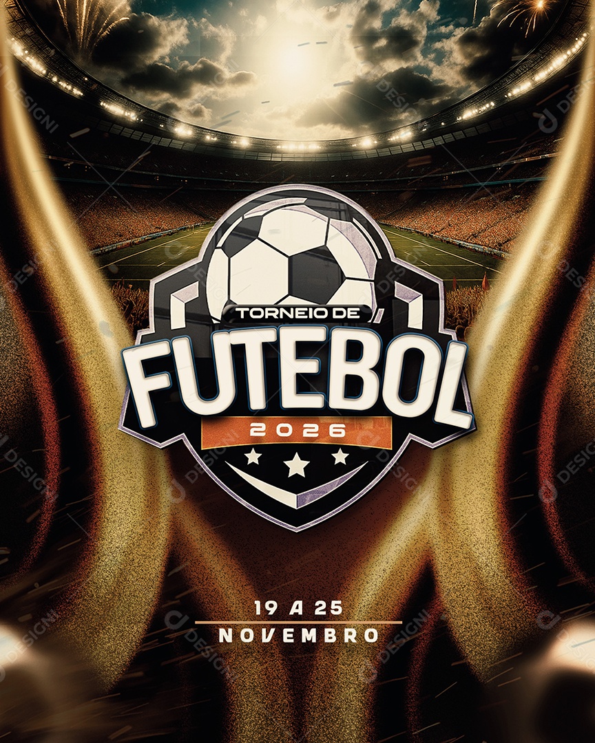 Torneio de Futebol Social Media PSD Editável