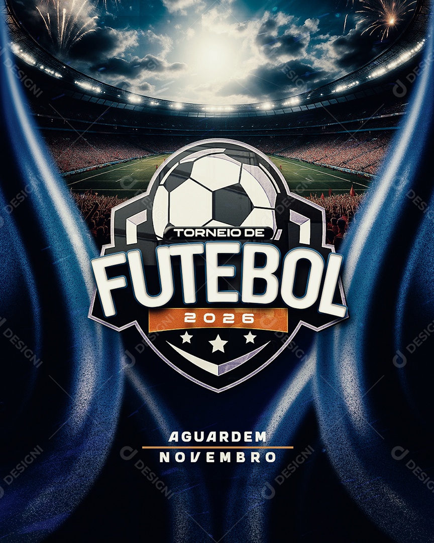 Torneio de Futebol Social Media PSD Editável