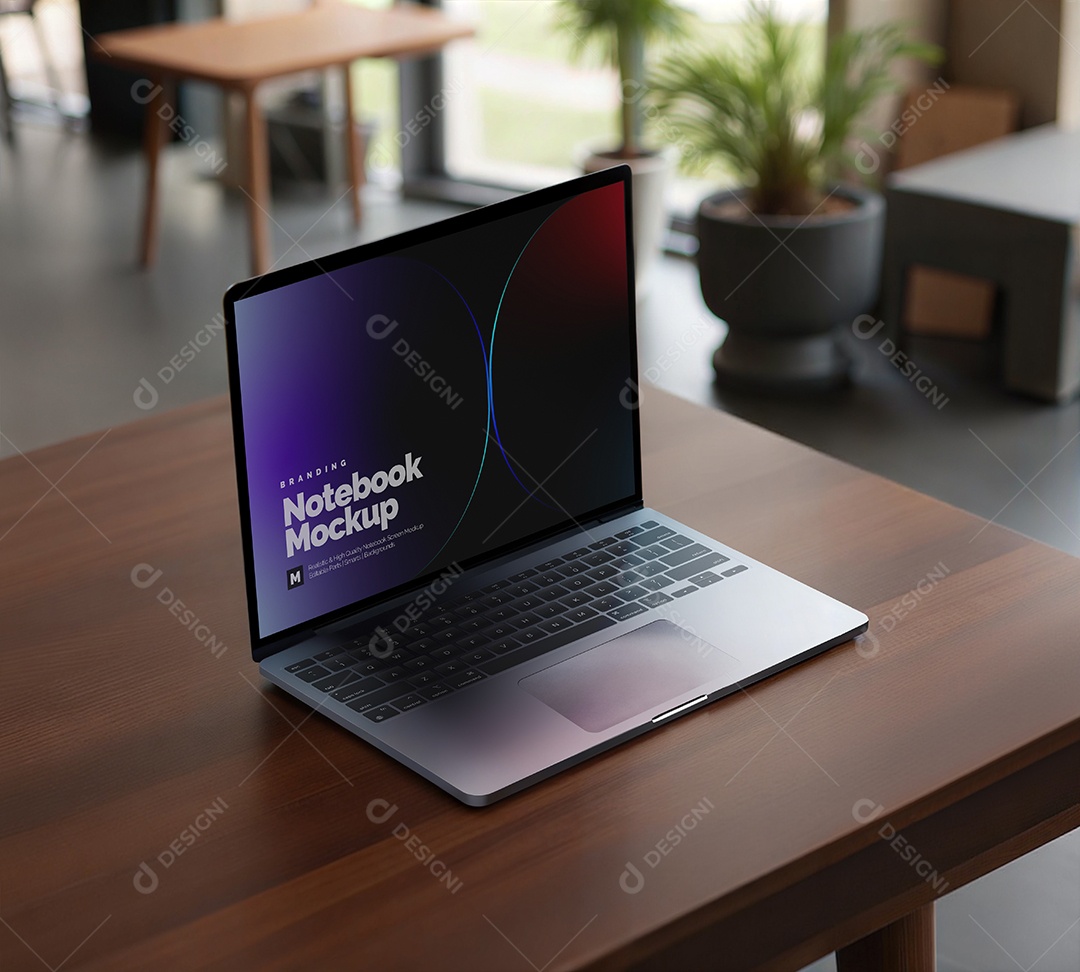 Mockup de Notebook PSD Editável