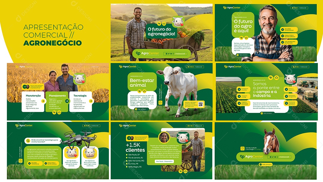 Apresentação Comercial Agronegócio PSD Editável