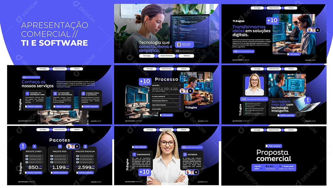 Apresentação Comercial TI PSD Editável
