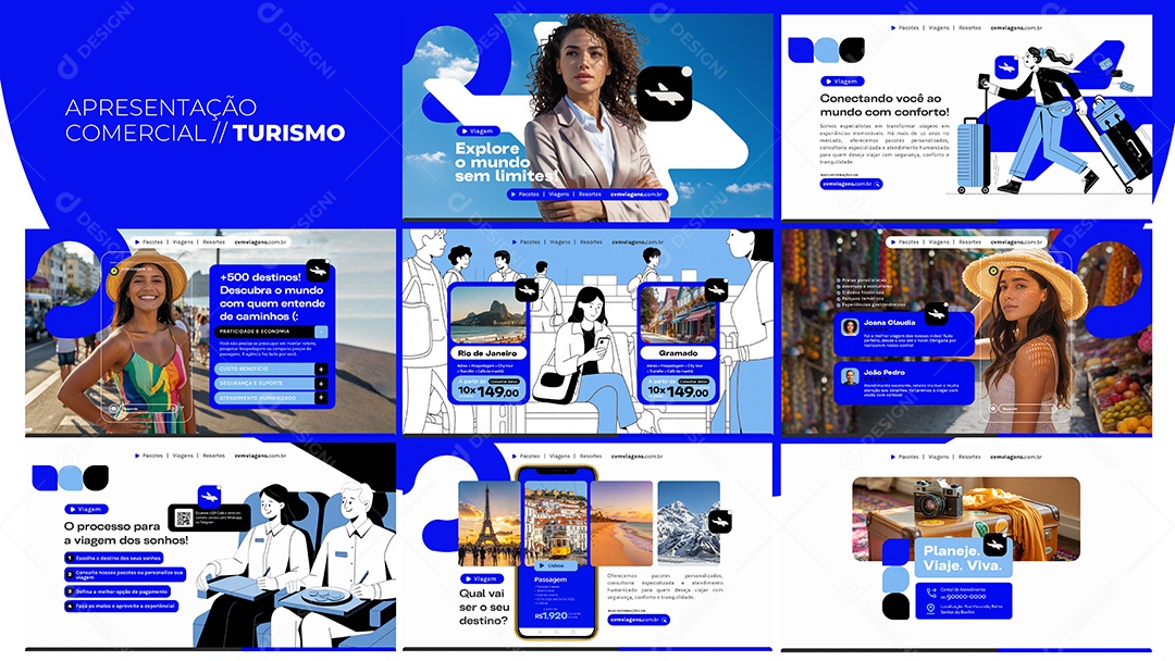 Apresentação Comercial Turismo PSD Editável