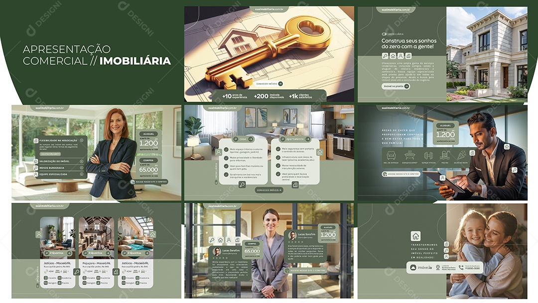 Apresentação Comercial Imobiliária PSD Editável