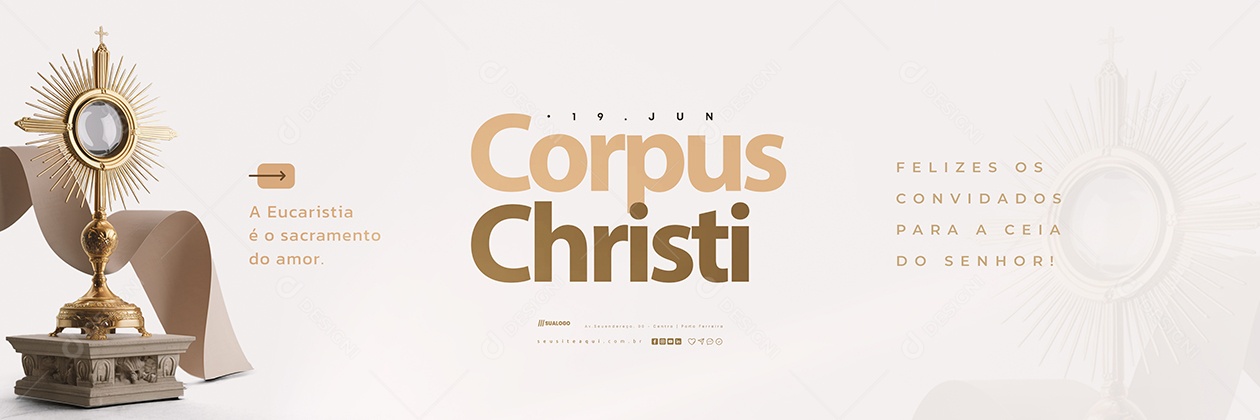 Carrossel Dia De Corpus Christi 19 De Junho Social Media PSD Editável