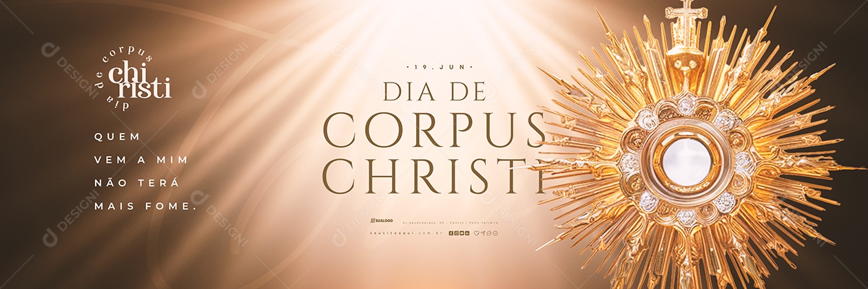 Carrossel Dia De Corpus Christi 19 De Junho Social Media PSD Editável