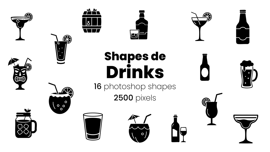 Ícones Drinks Shapes CSH