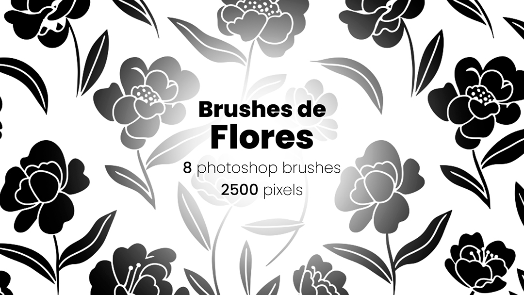 Flores Formas Brush ABR