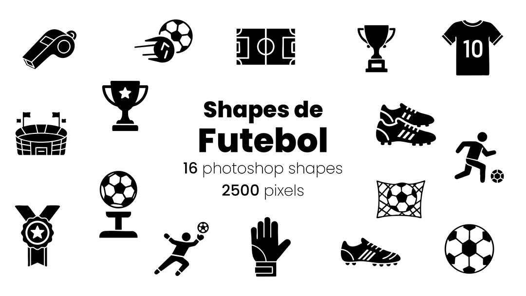 Ícones Futebol Shapes CSH