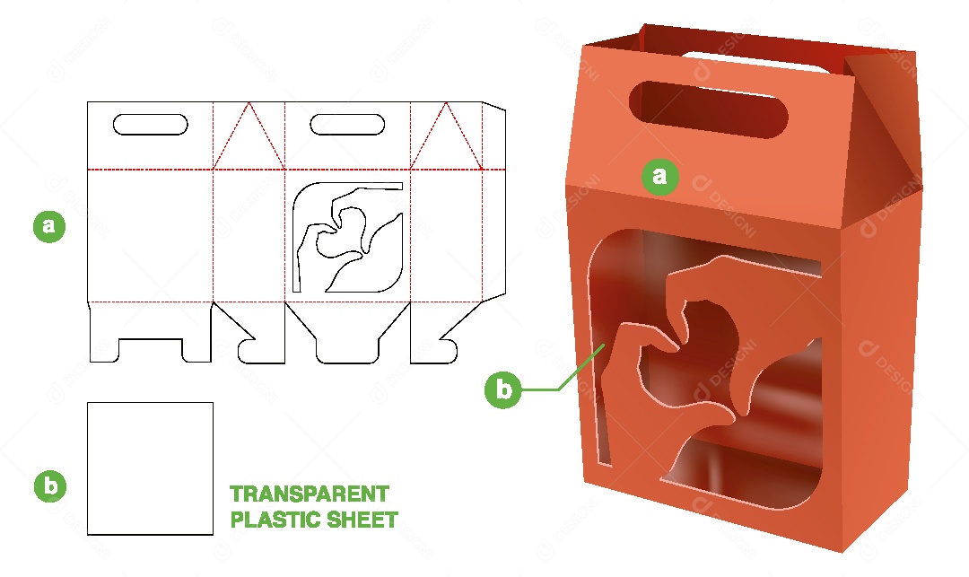 Modelo de Embalagem de Papelão Vetor EPS