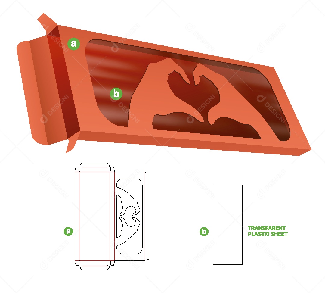 Modelo de Embalagem de Papelão Vetor EPS