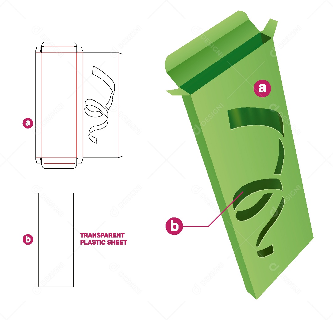 Modelo de Embalagem de Papelão Vetor EPS