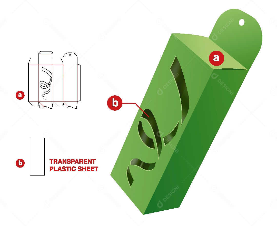 Modelo de Embalagem de Papelão Vetor EPS