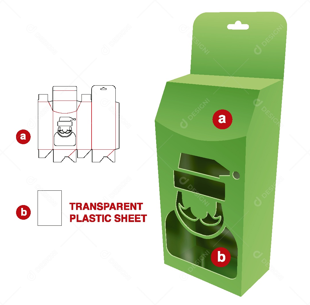 Modelo de Embalagem de Papelão Vetor EPS