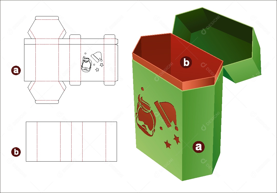 Modelo de Embalagem de Papelão Vetor EPS