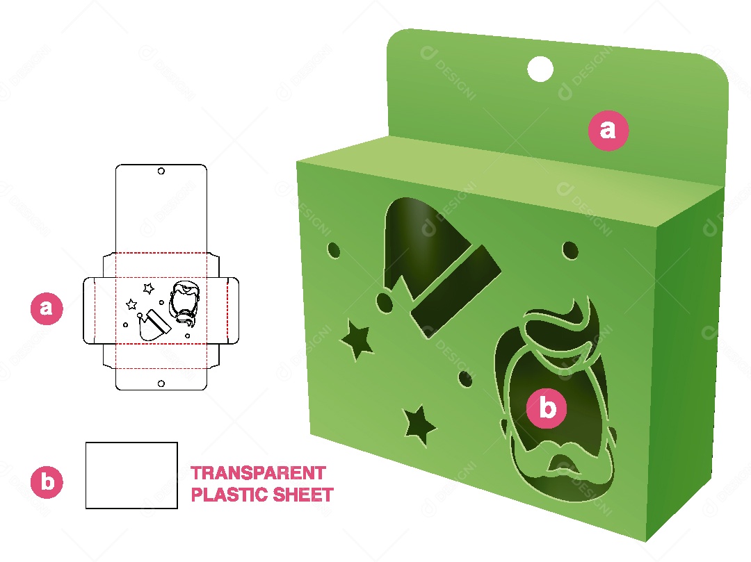 Modelo de Embalagem de Papelão Vetor EPS