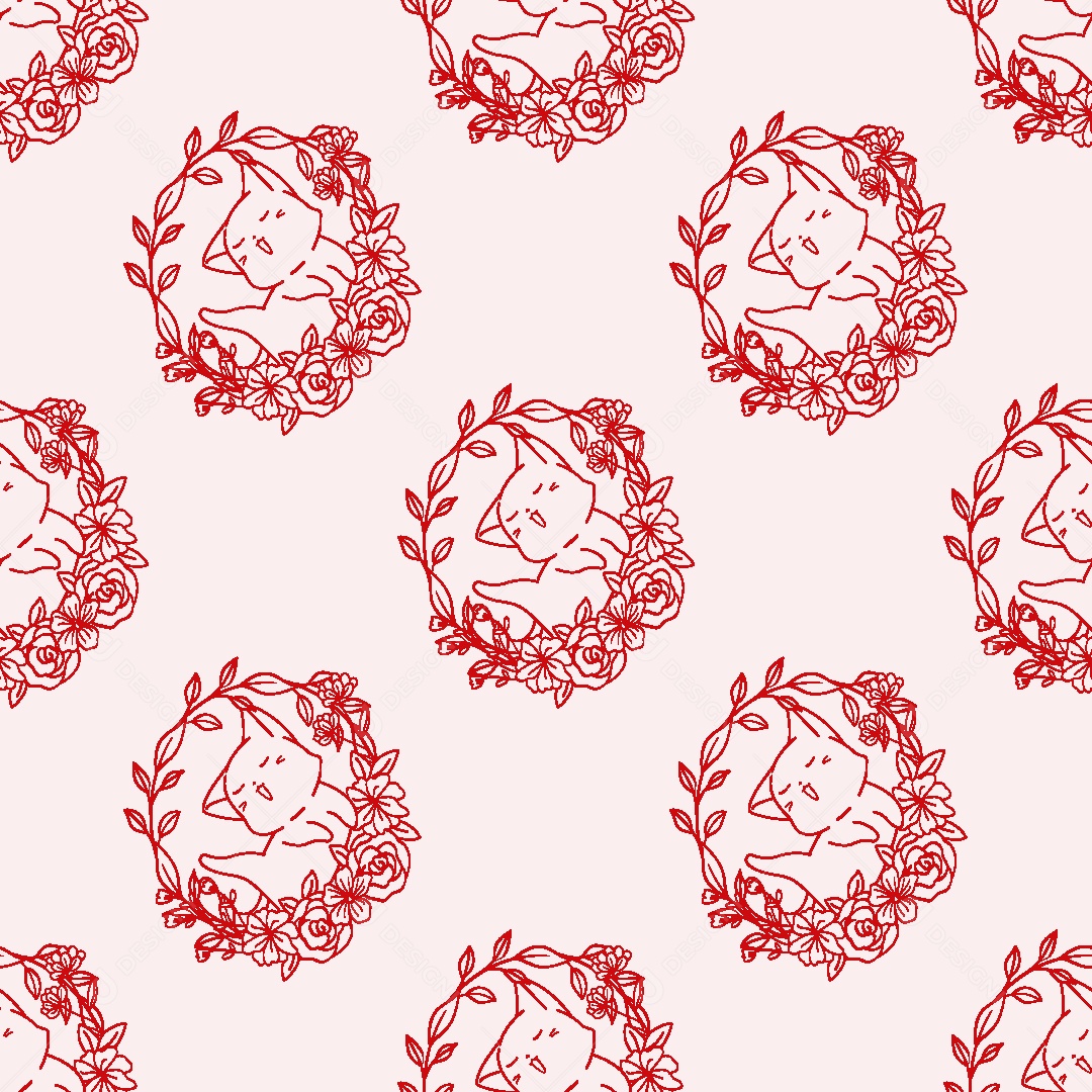 Padrão de Gatos Ilustração Vetor EPS