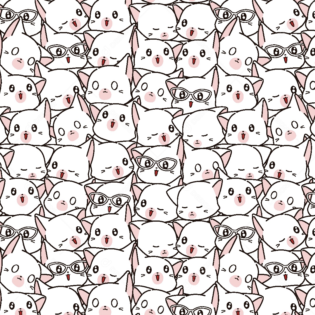 Padrão de Gatos Ilustração Vetor EPS