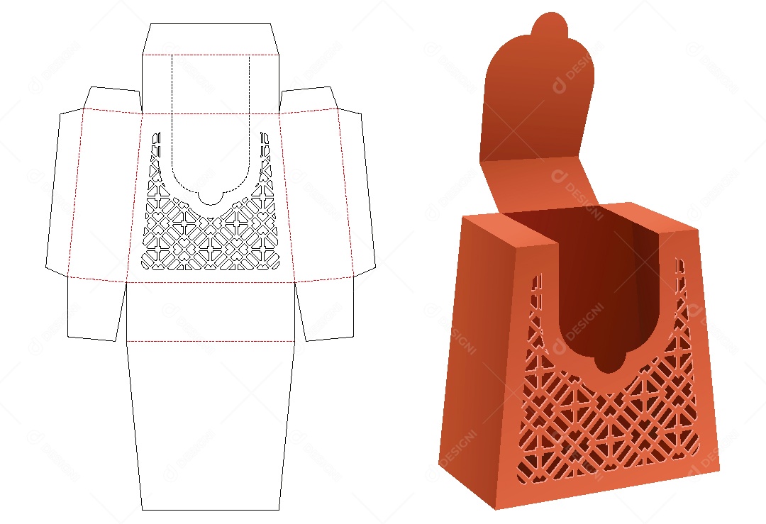 Modelo de Embalagem de Papelão Vetor EPS