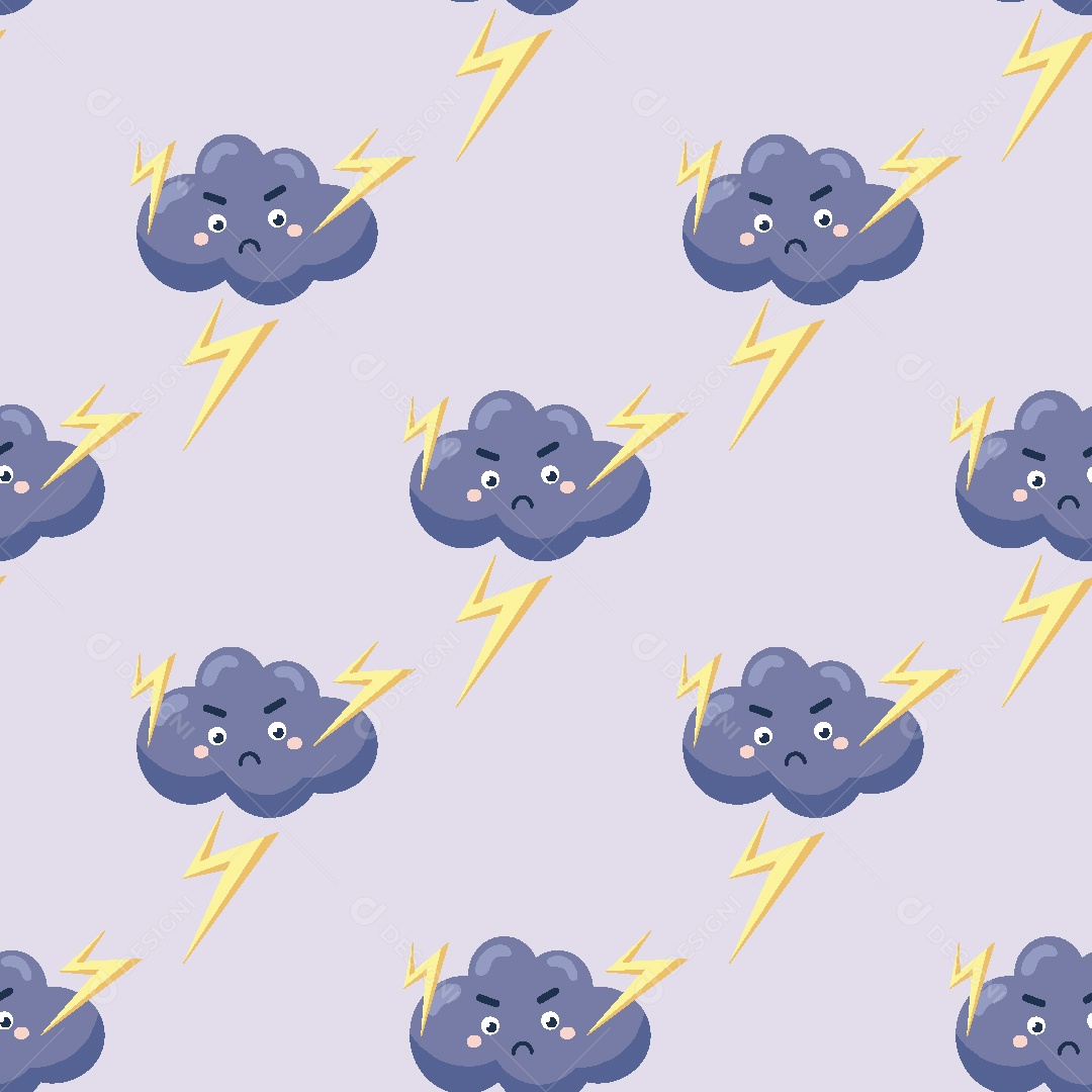 Padrão de Nuvens Ilustração Vetor EPS