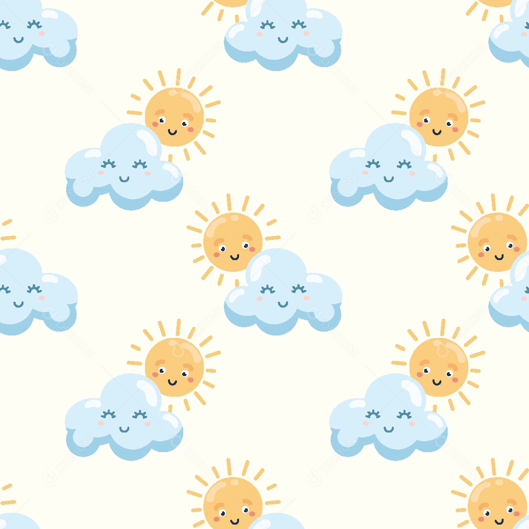 Padrão de Sol Ilustração Vetor EPS