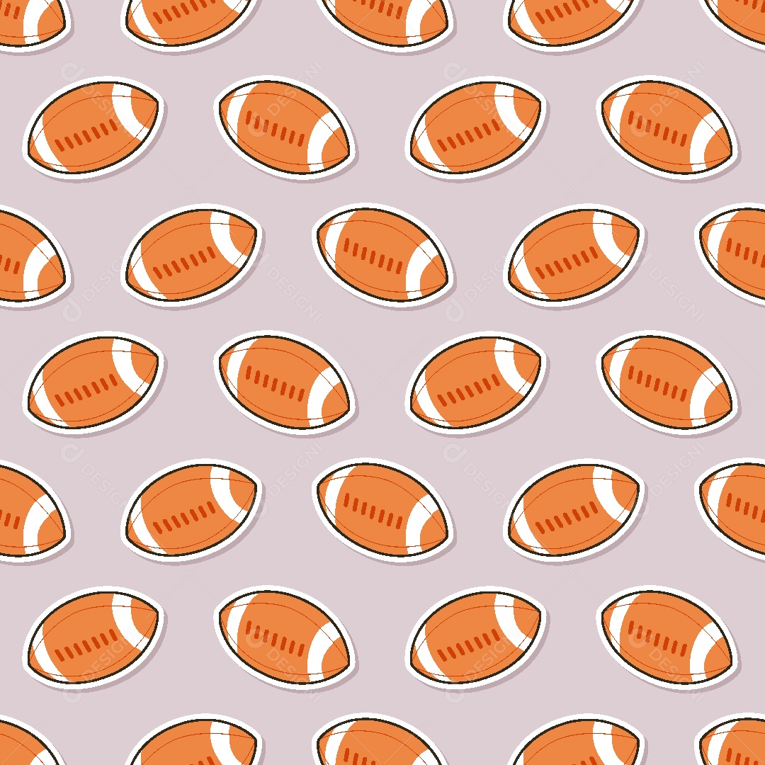 Padrão de Bola de Futebol Americano Ilustração Vetor EPS