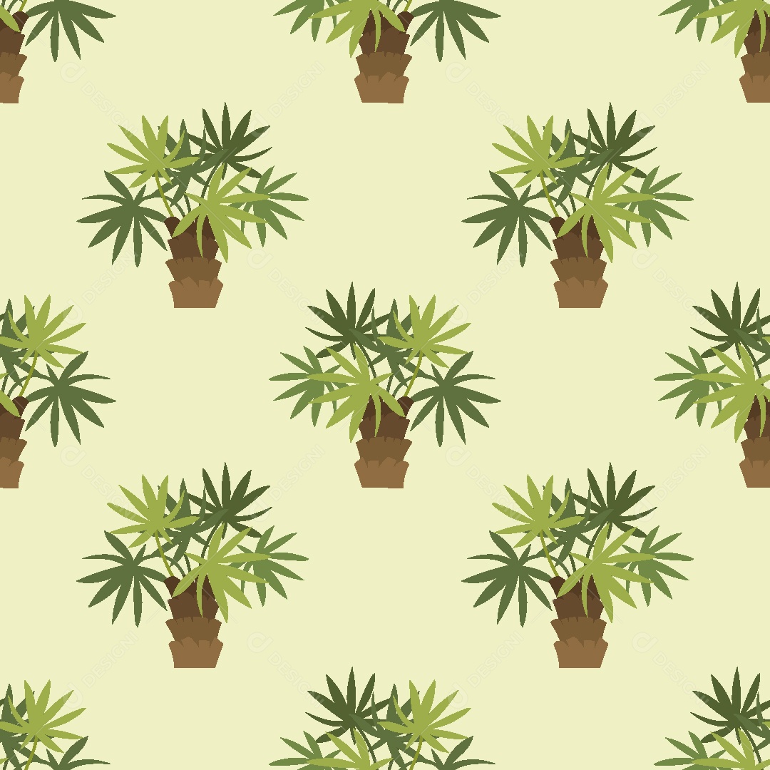 Padrão de Coqueiro Ilustração Vetor EPS