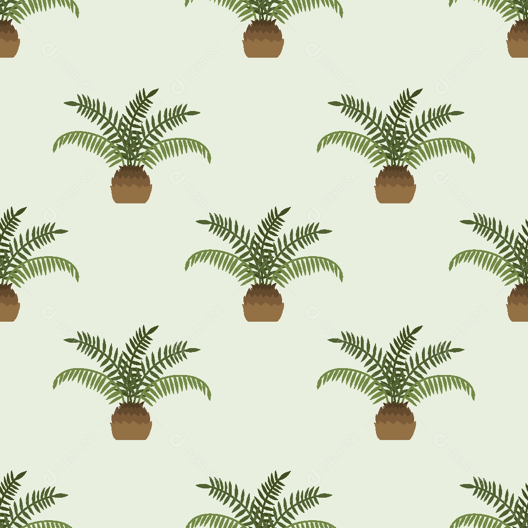 Padrão de Coqueiro Ilustração Vetor EPS